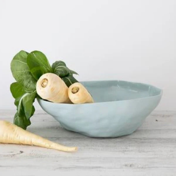 Ceramic Fruit Bowl | Duck Egg | 35x11cm