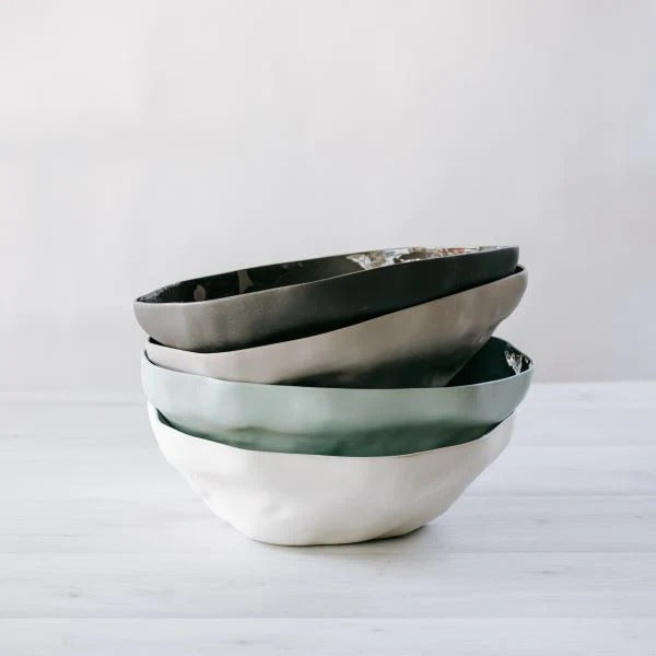 Ceramic Fruit Bowl | Duck Egg | 35x11cm