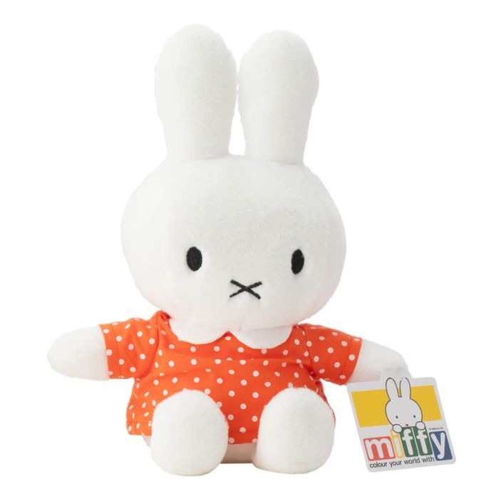 Miffy Orange Spot Dress Plush Toy | 29cm