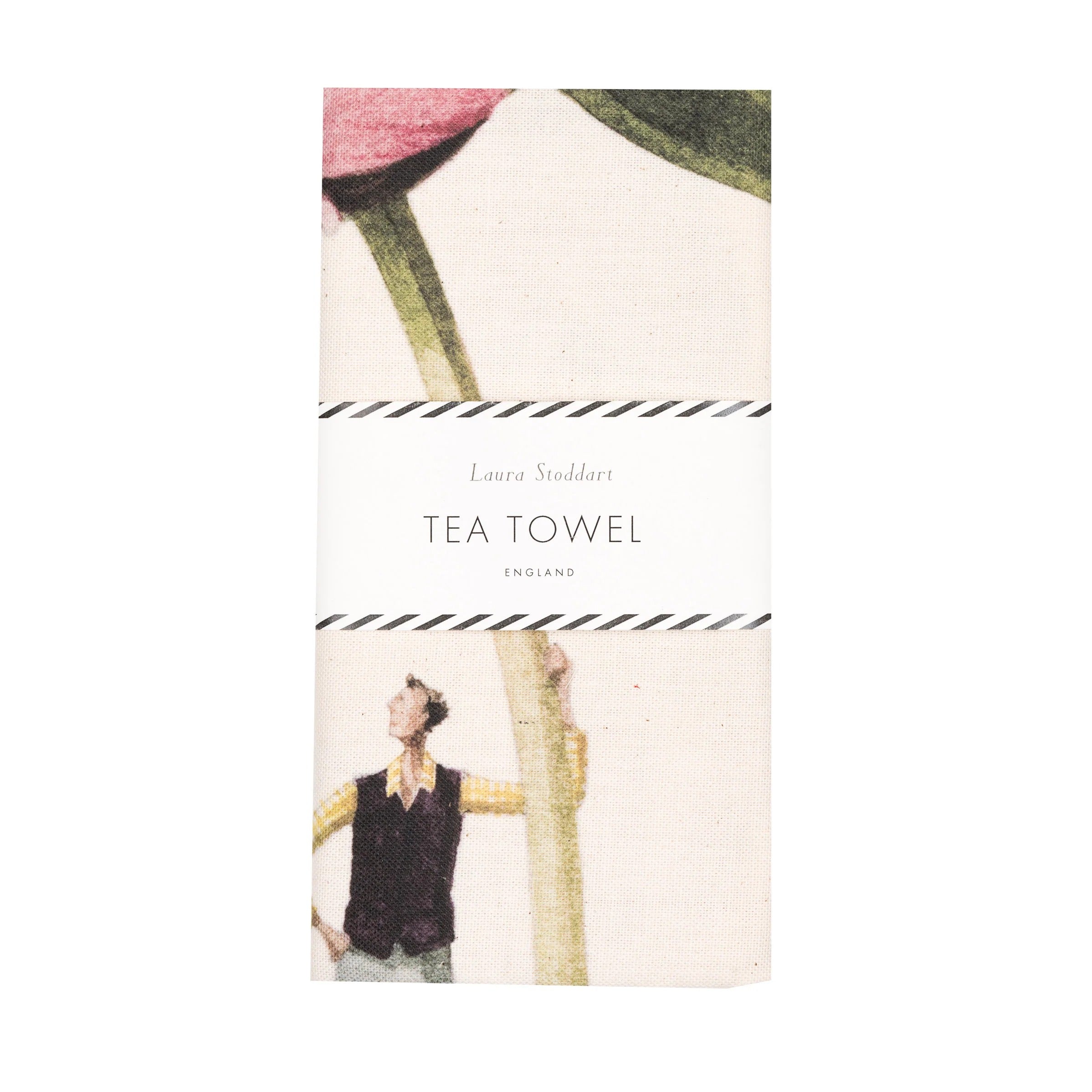 Pink Peony In Bloom Tea Towel | 48x78cm