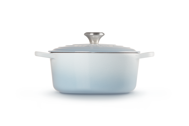 Cast Iron Round Casserole | Coastal Blue | 24cm