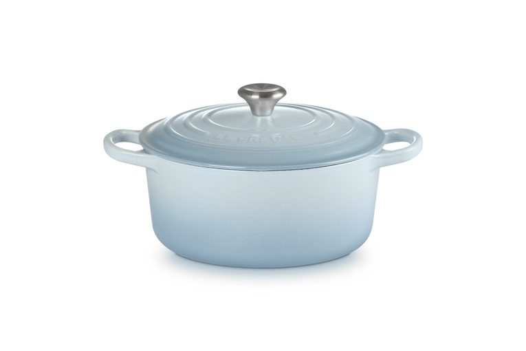 Cast Iron Round Casserole | Coastal Blue | 22cm