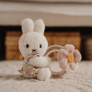 Miffy Ring Rattle | Vintage Flowers