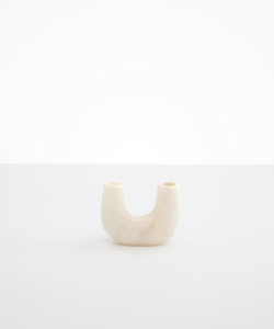 Mini Resin Branch Vase | Chalk Swirl