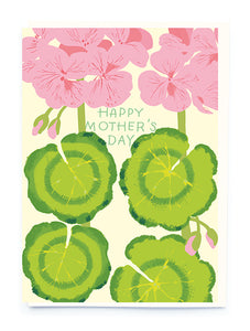 Geraniums Mother's Day Card | 11x16cm