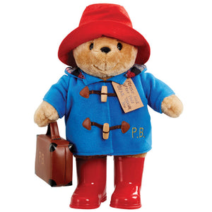 Paddington Bear with Boots, Embroidered Coat & Suitcase Soft Toy | 34cm