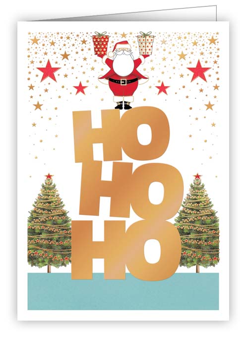Mini Ho Ho Ho Christmas Card