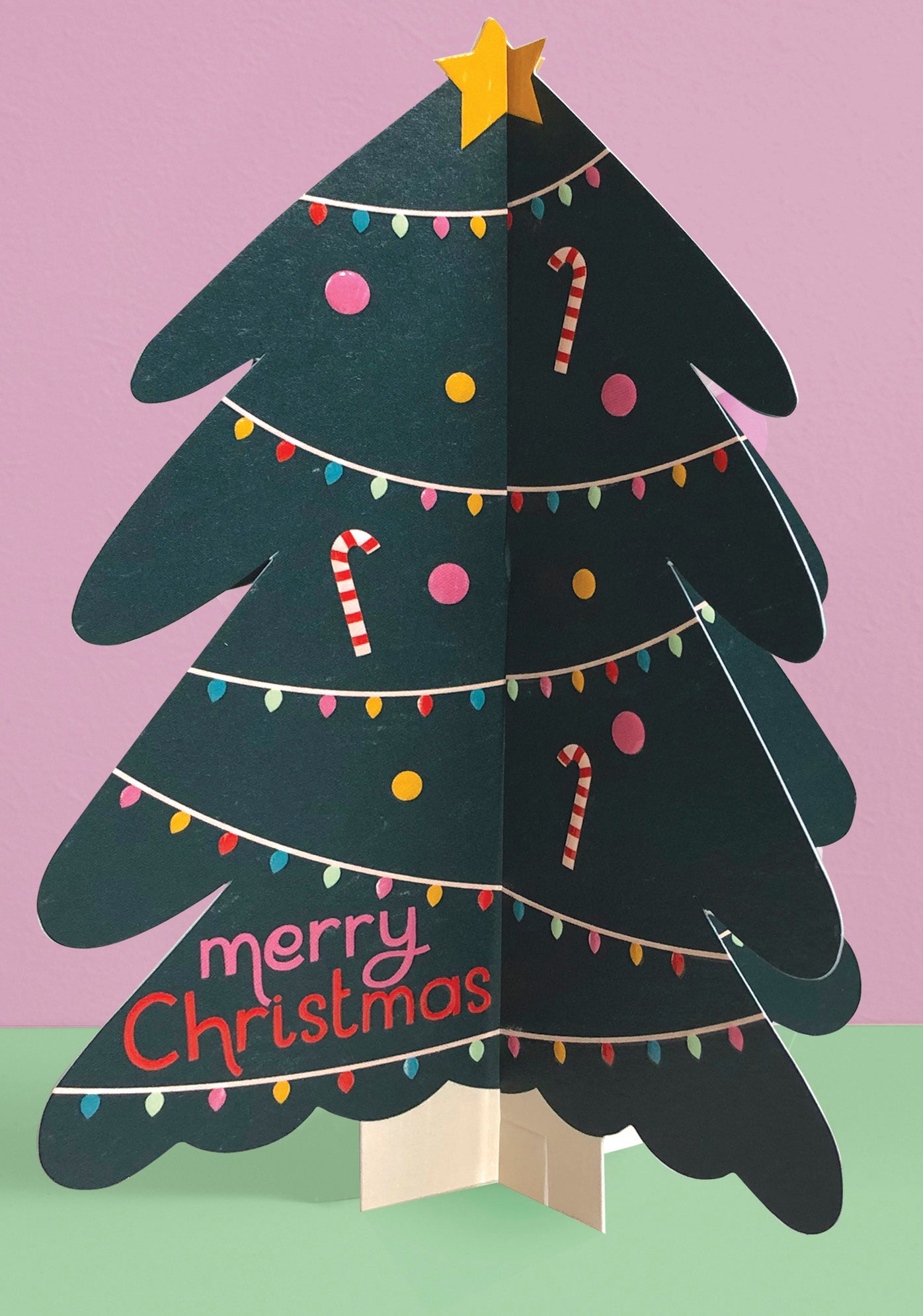 Christmas Tree 3D Fold Out Card | 12.5x17.2cm