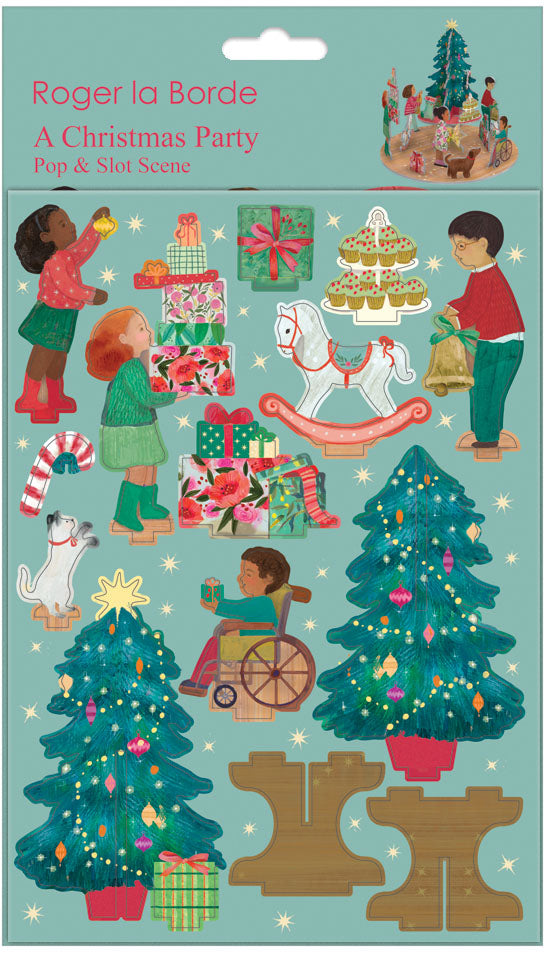 A Christmas Party Pop & Slot 3D Scene