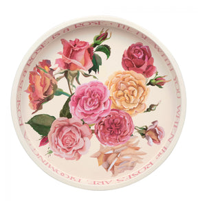 Emma Bridgewater Rose and Pink Toast Round Tin Tray | 30x30 cm