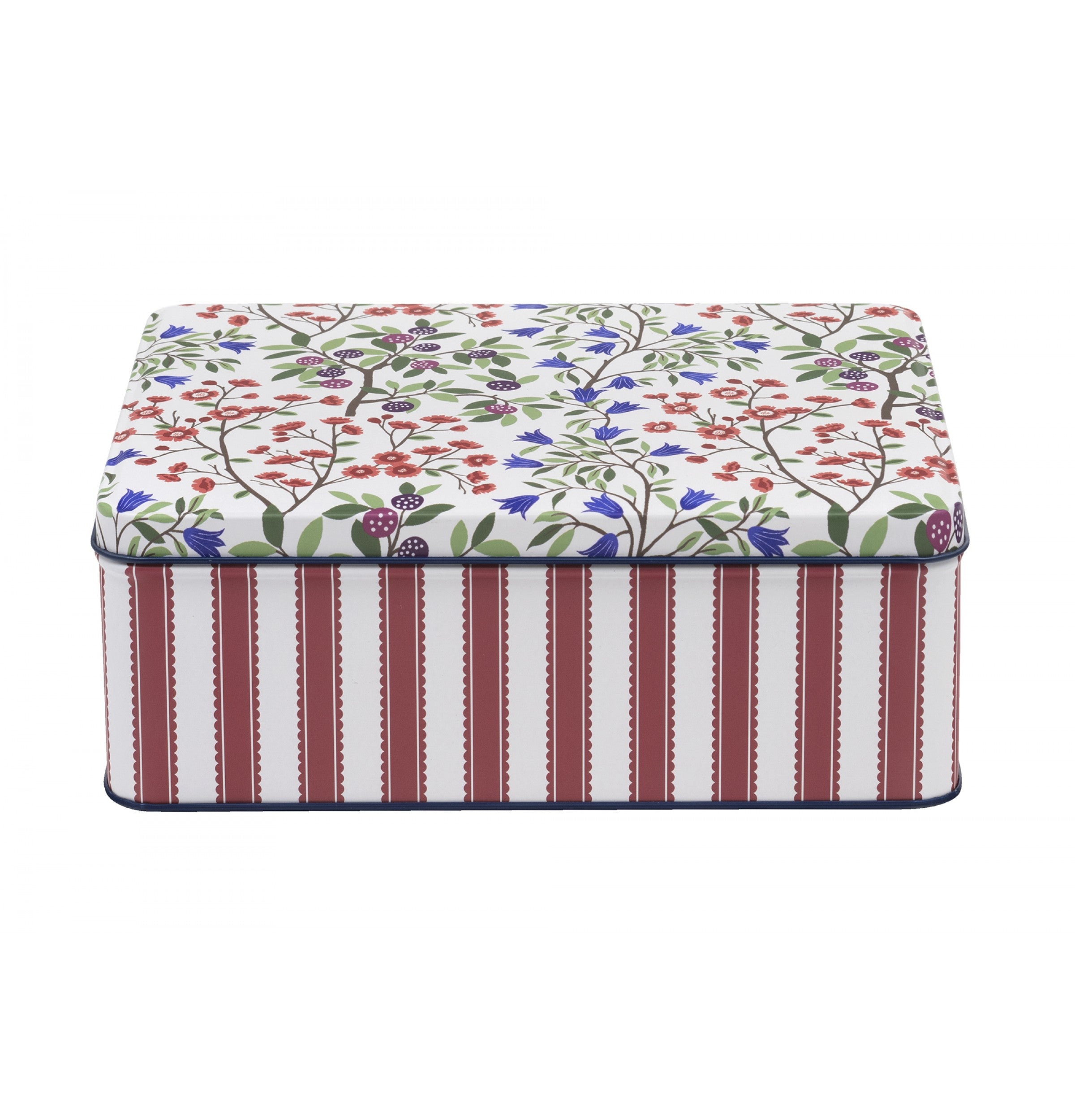 Sanderson Foraging Biscuit Tin | 19.3x15.2x7 cm