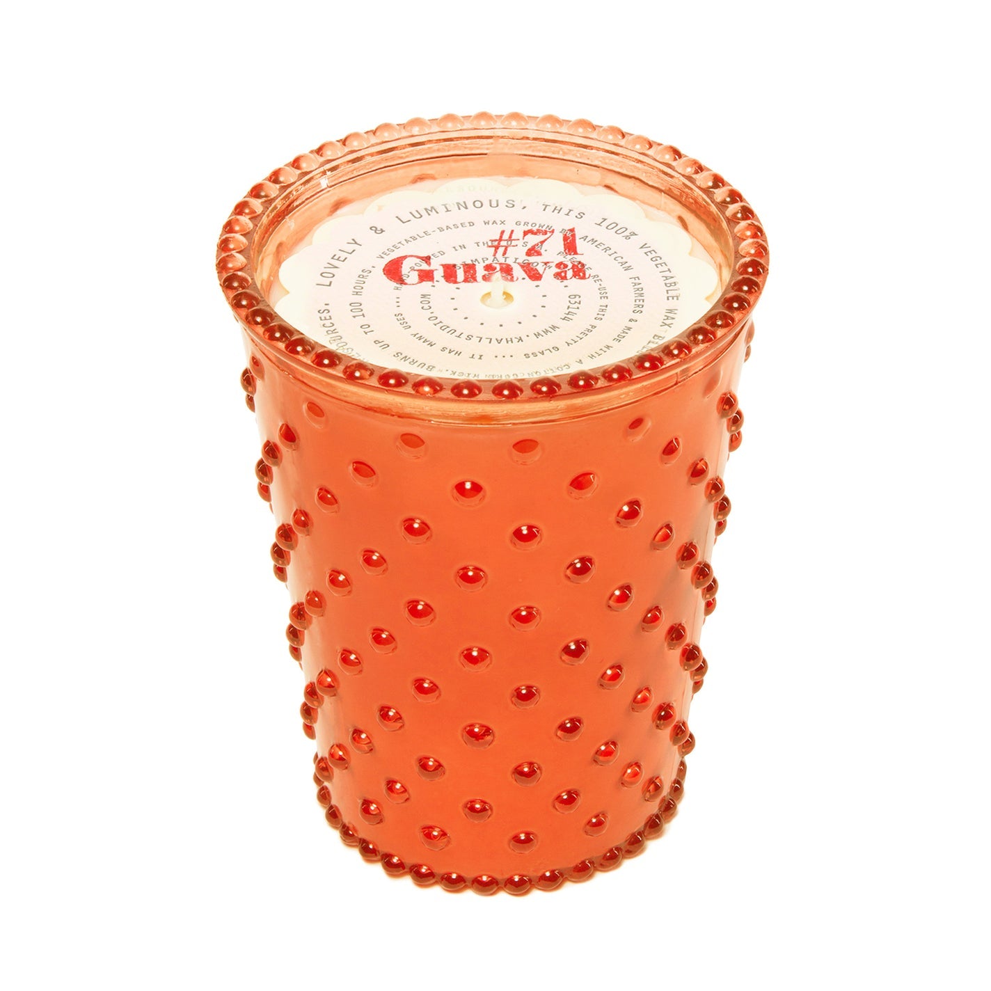 Simpatico Guava Hobnail 100hr Candle | 13x10cm