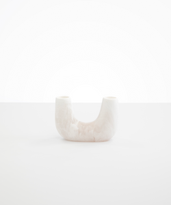 Small Resin Branch Vase | Chalk Swirl