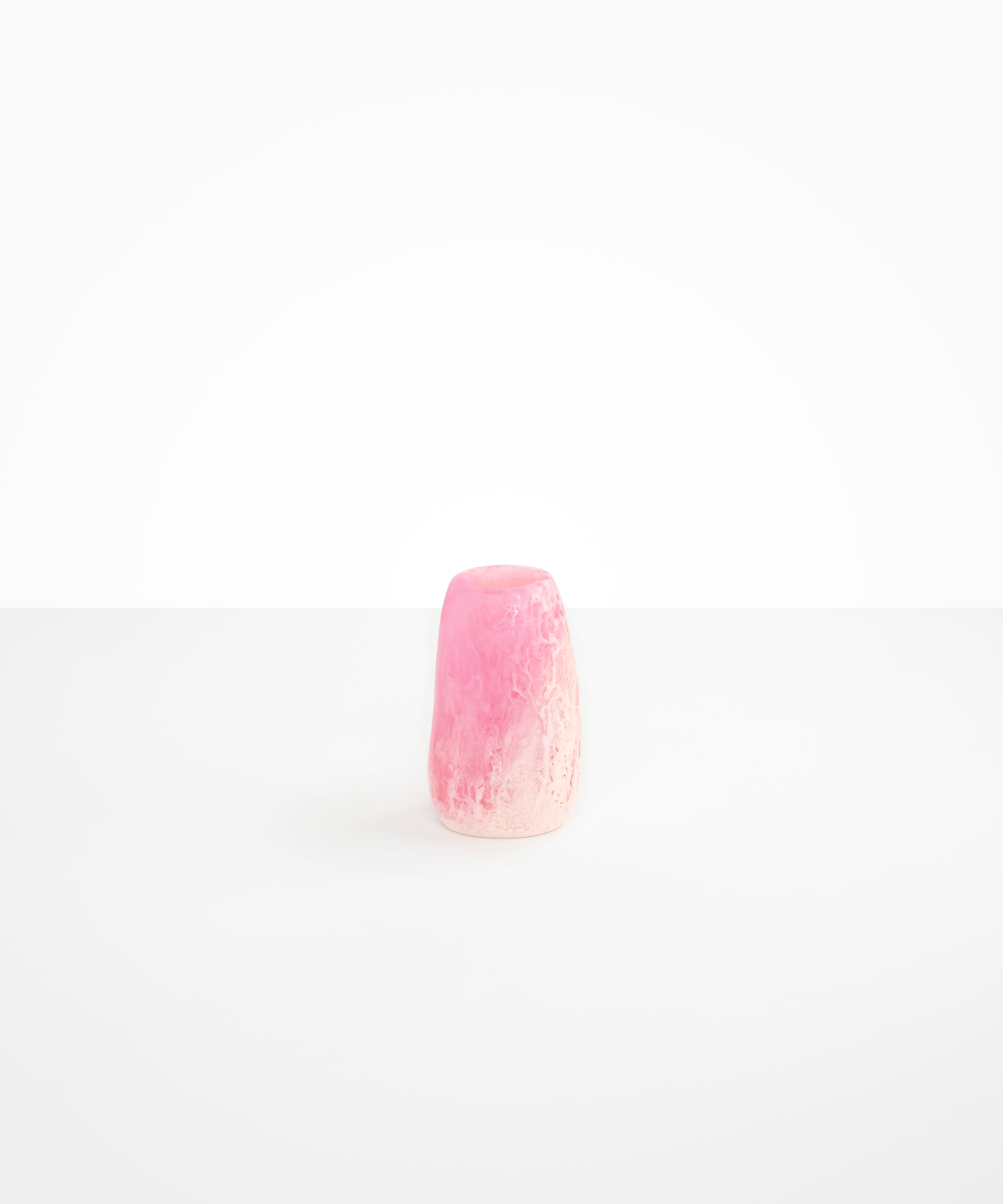 Small Resin Pebble Vase | Shell Pink