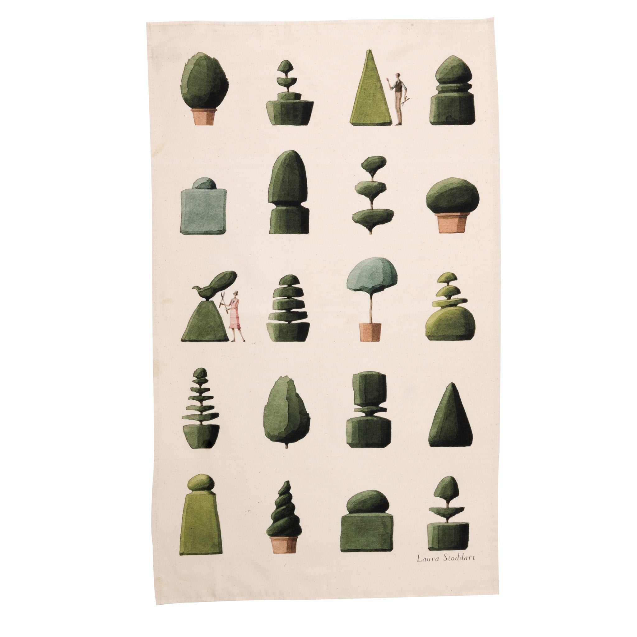Laura Stoddart Top Topiary Tea Towel | 48x78cm