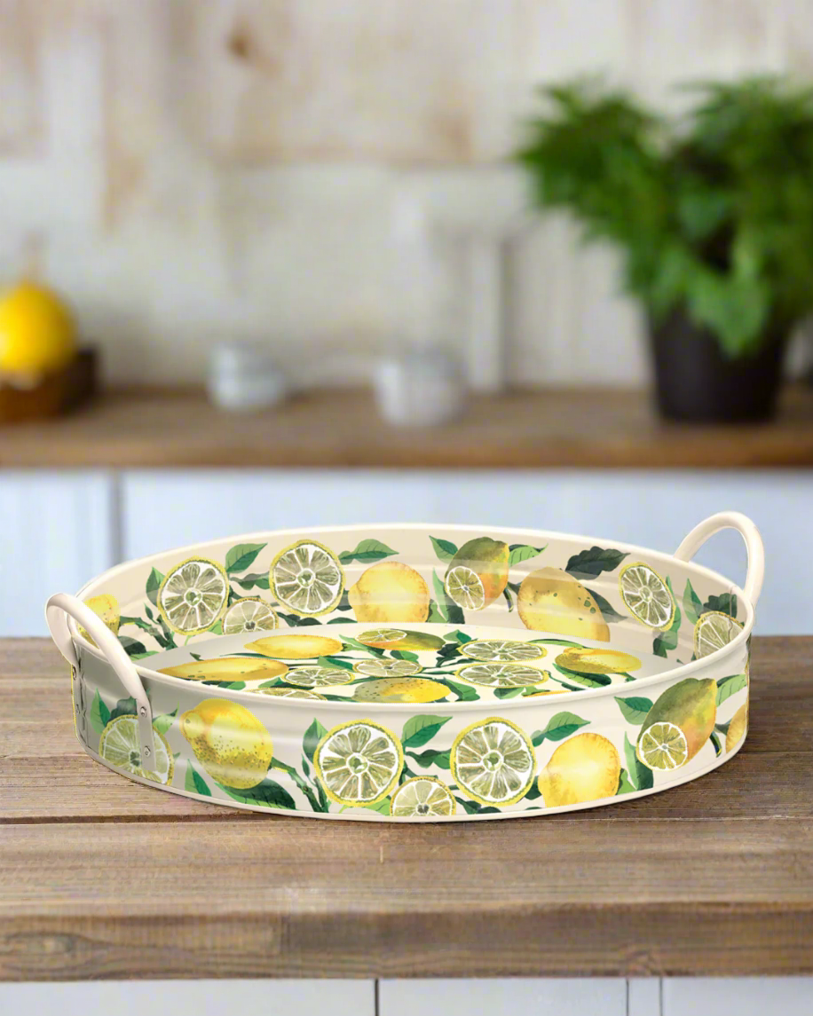 Emma Bridgewater Lemon Metal Handle Tray