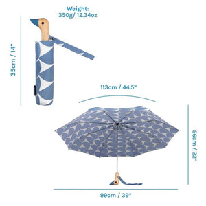 Compact Duck Umbrella | Denim Moon