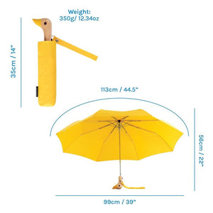 Compact Duck Umbrella | Yellow