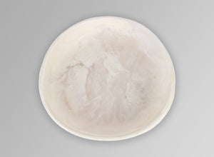 Medium Resin Earth Bowl | Chalk Swirl