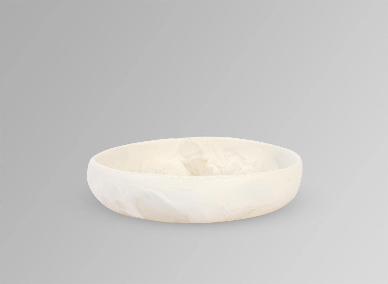 Small Resin Earth Bowl | Chalk Swirl