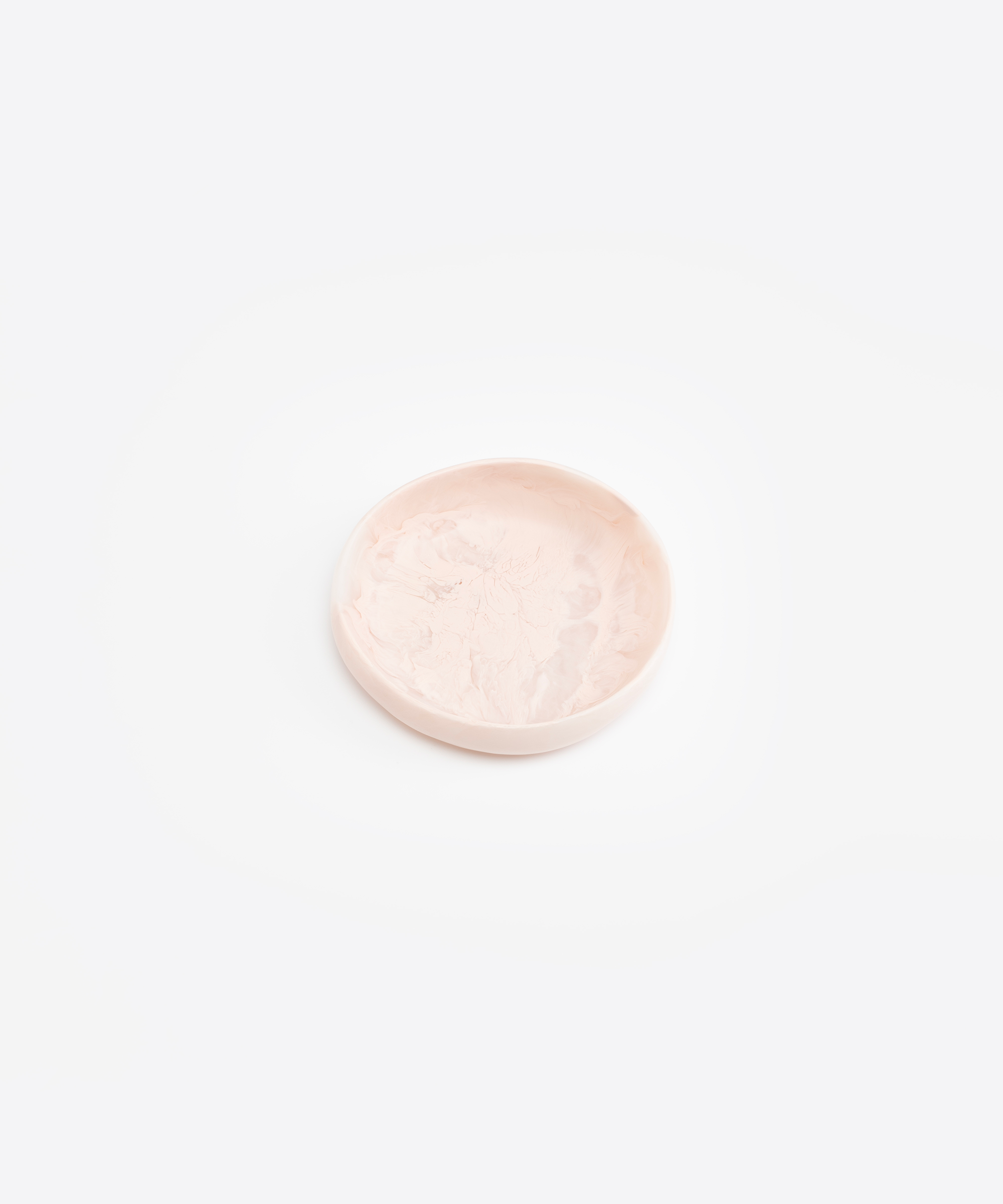 Small Resin Earth Bowl | Rose Swirl