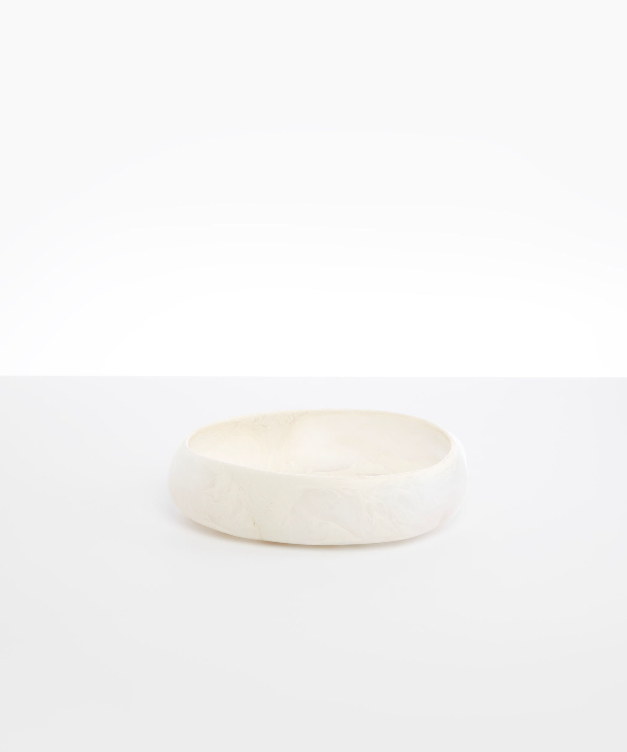 Medium Resin Rock Bowl | Chalk Swirl