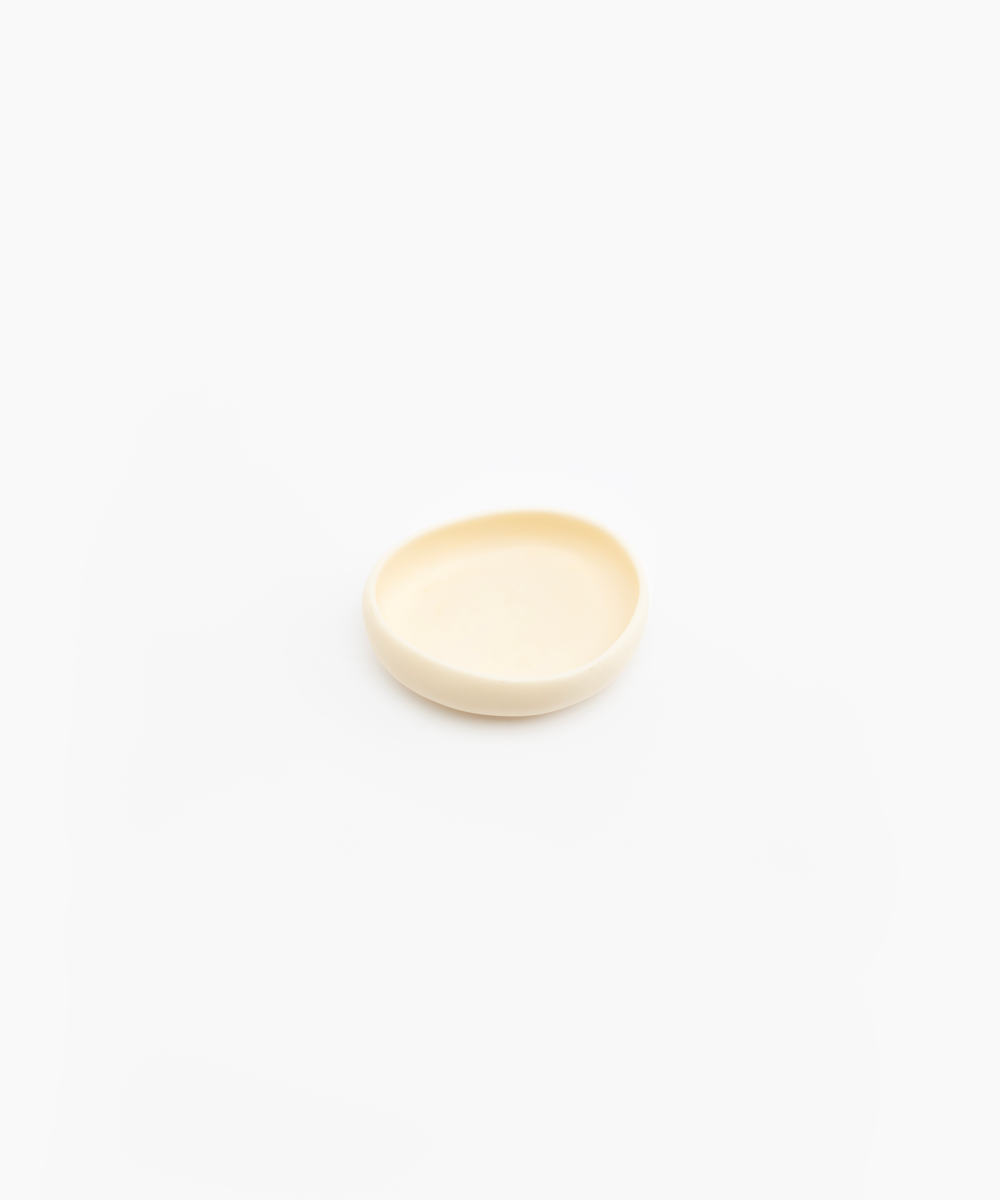 Small Resin Rock Bowl | Cream