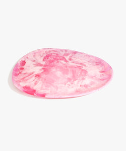 Large Resin Pebble Platter | Shell Pink