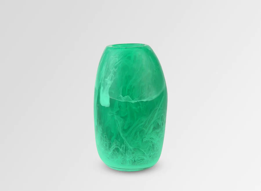 Medium Resin Pebble Vase | Leaf