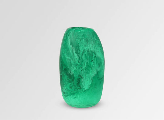 Medium Resin Pebble Vase | Leaf