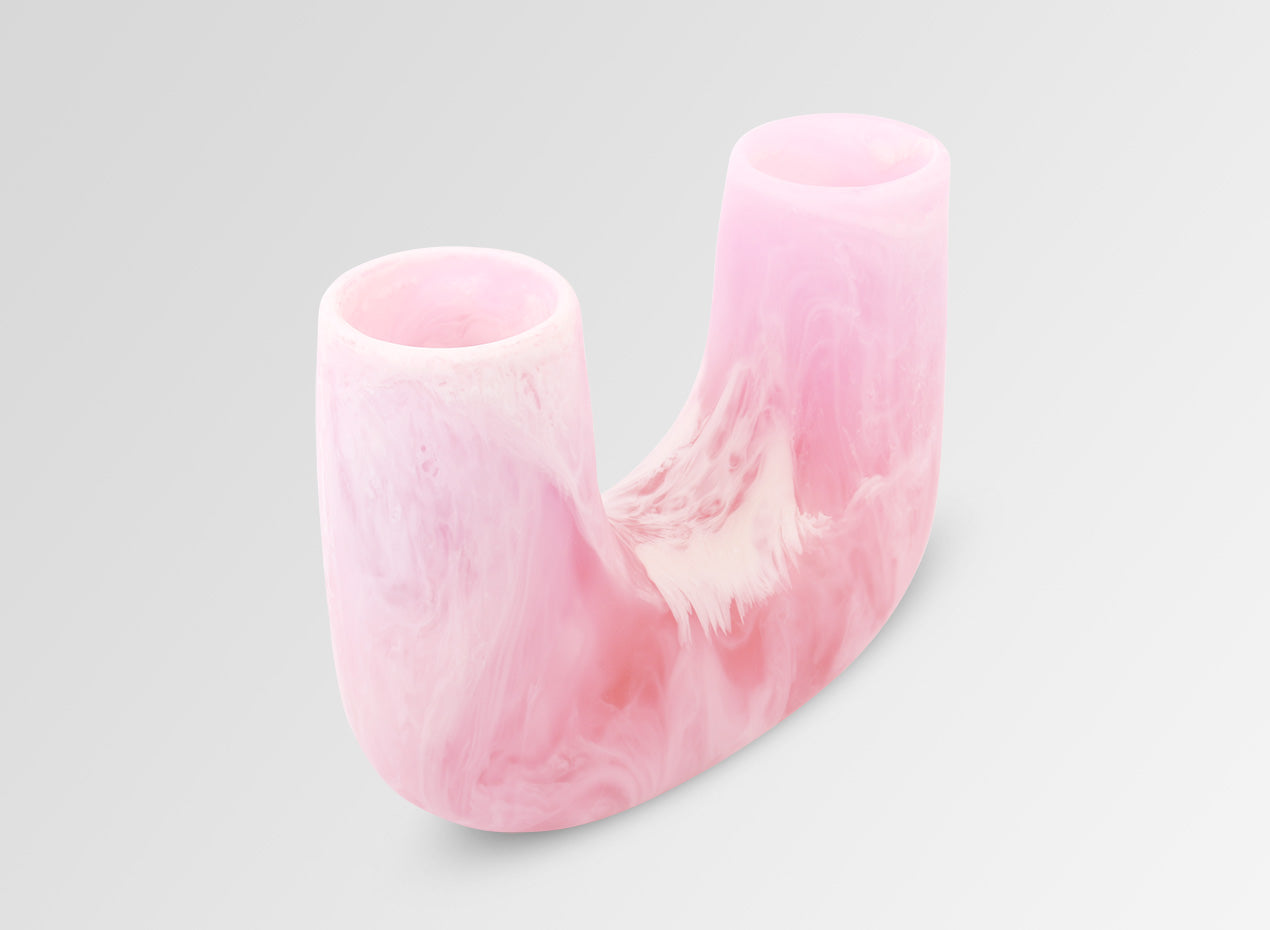Medium Resin Branch Vase | Shell Pink