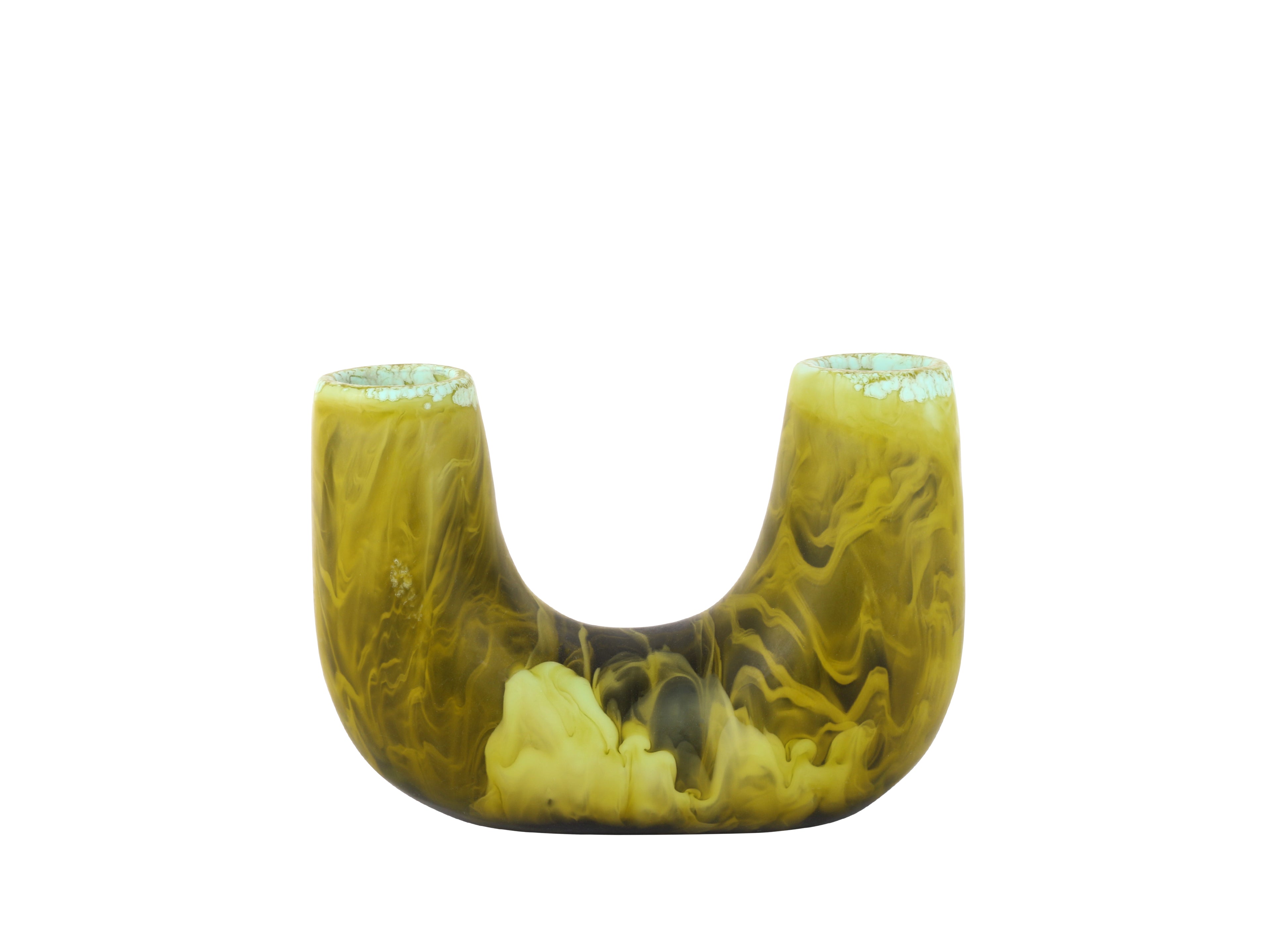 Small Resin Branch Vase | Malachite