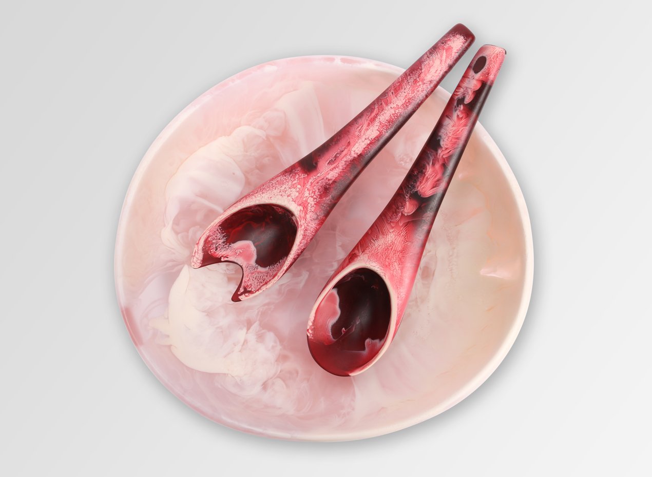 Medium Resin Earth Bowl | Shell Pink