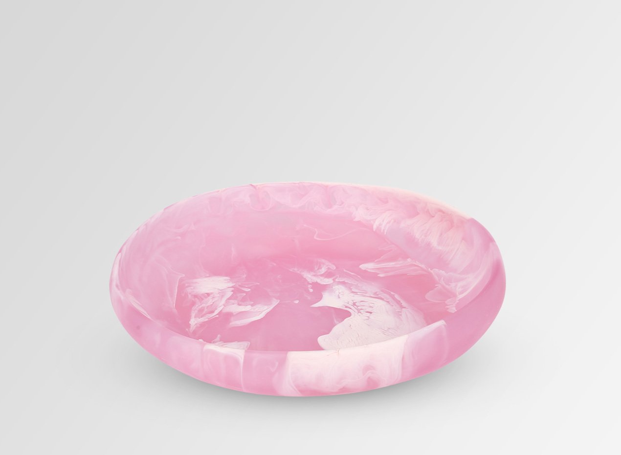 Medium Resin Earth Bowl | Shell Pink