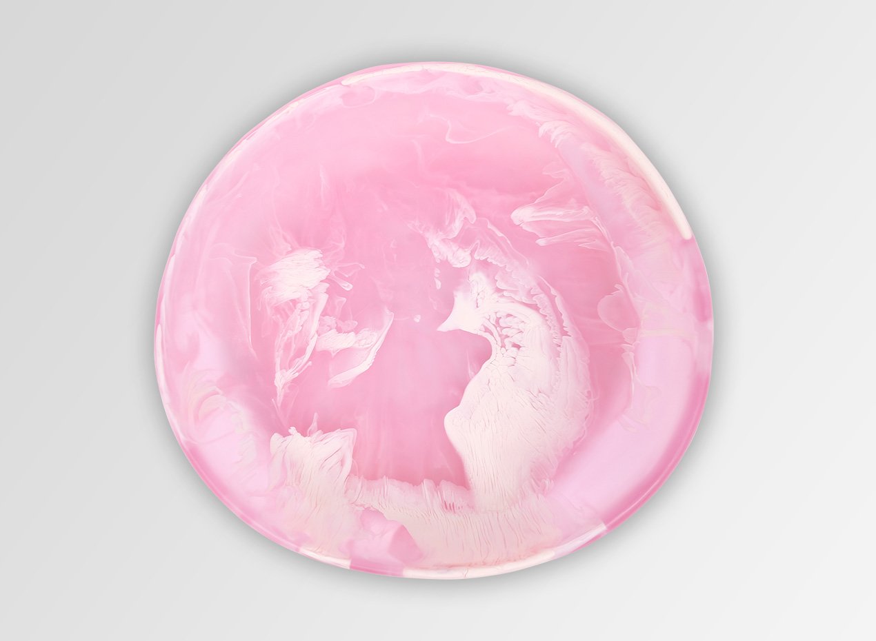 Medium Resin Earth Bowl | Shell Pink