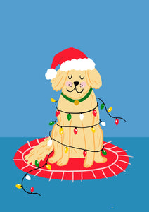 Christie Williams Dog Christmas Card | 10.5x14.8cm