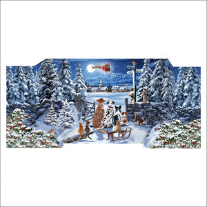 3D Fold-Out Waiting for Santa Advent Calendar | 36.4x27.3cm