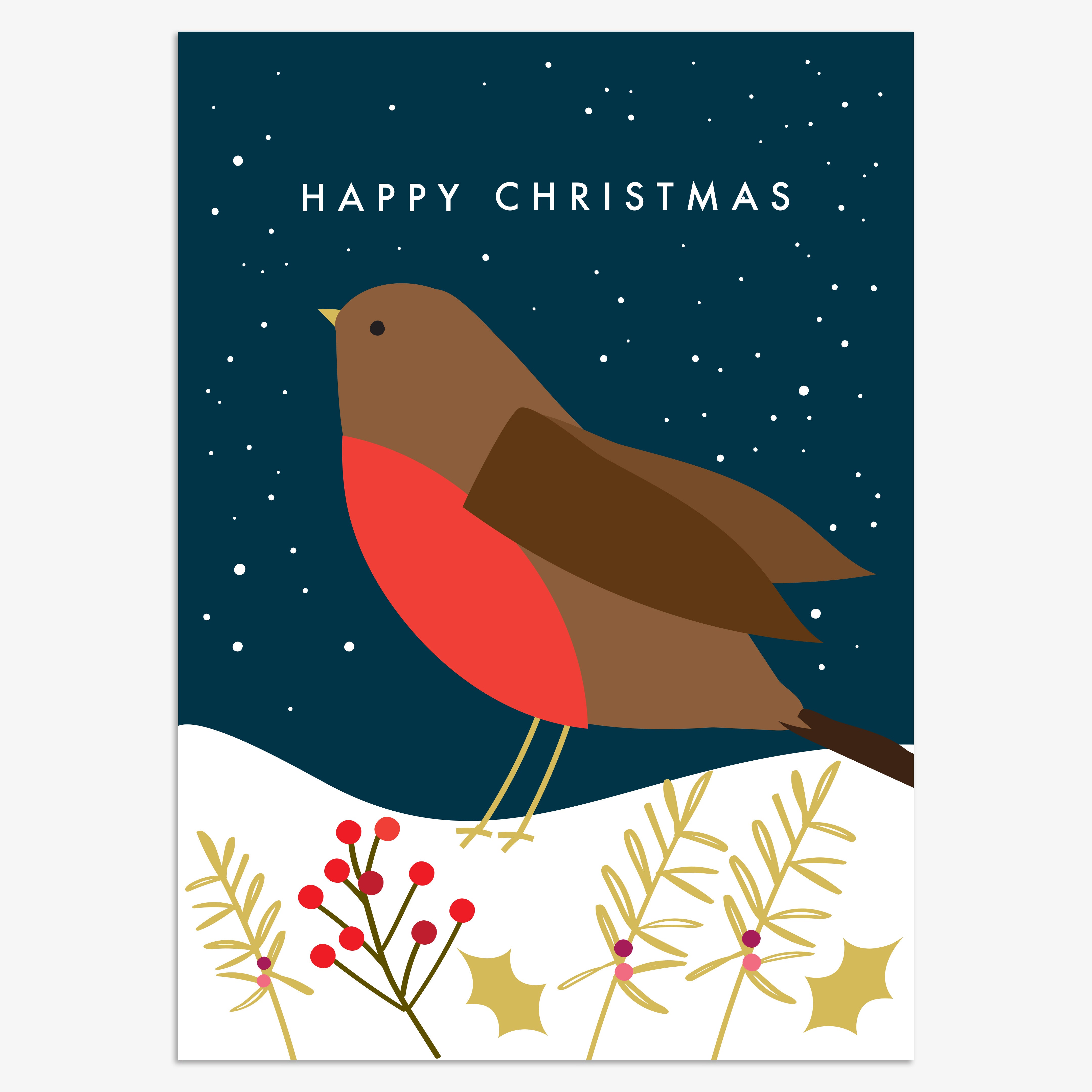 Robin Christmas Card Pack | 8pk | 8.8x12.3cm