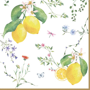 Fleurs et Citrons Napkins | 3 Ply | 20pk