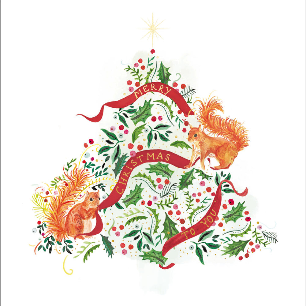 Forest Friends Emily Needham Christmas Card | 16x16cm