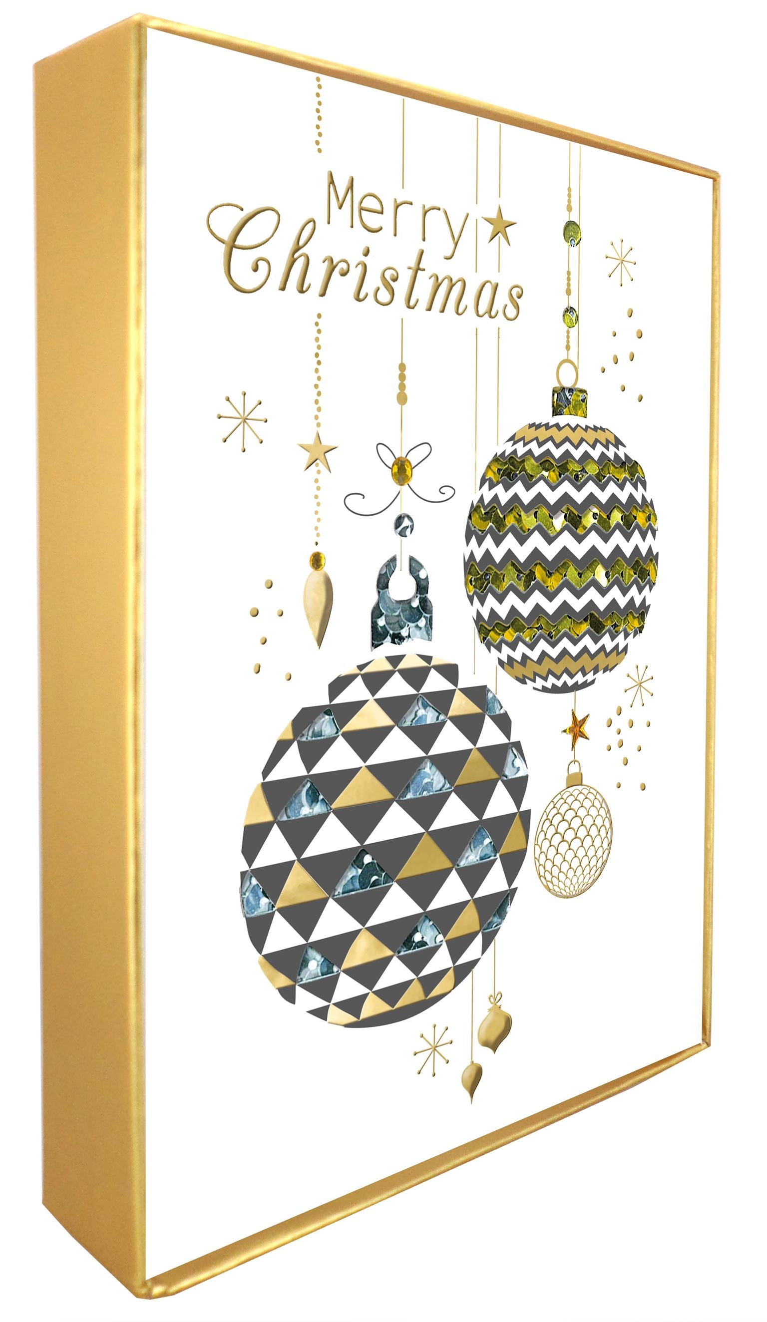 Baubles Winter Glow Christmas Card Pack | 5pk | 17.5x12.5cm