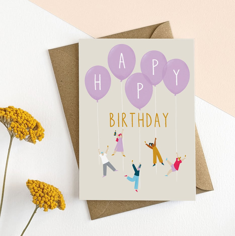 Birthday Balloon Card | 10.5x15cm