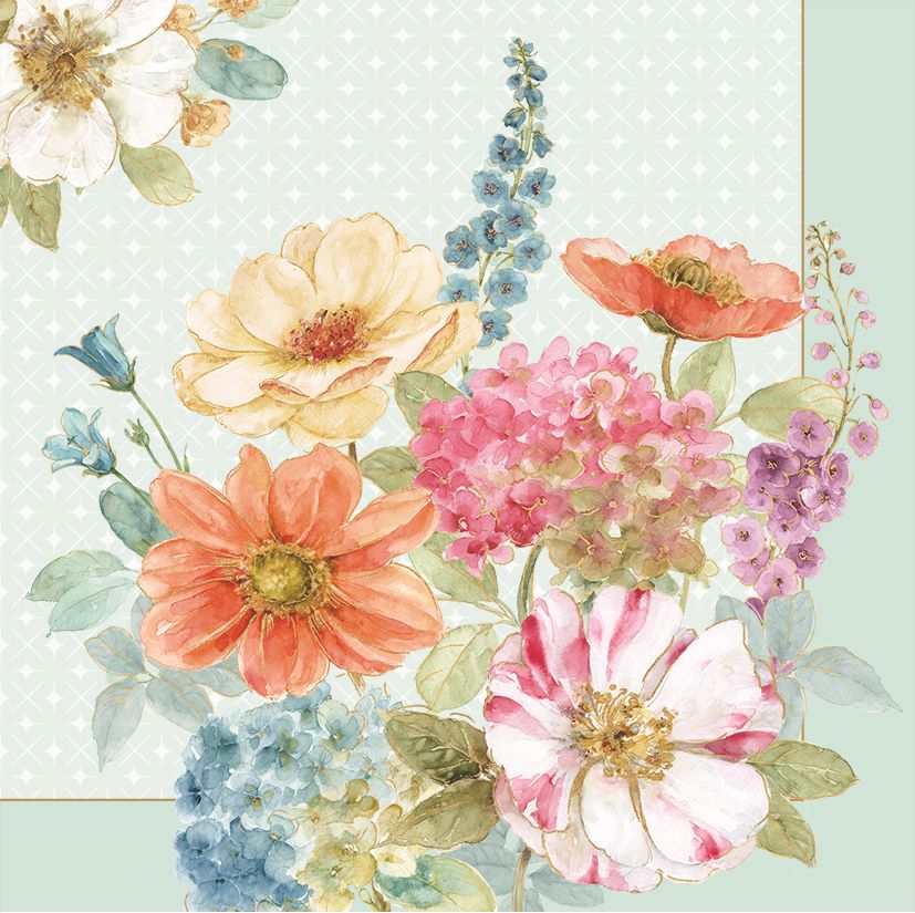 Cottage Flowers Napkins | 3 Ply | 20pk