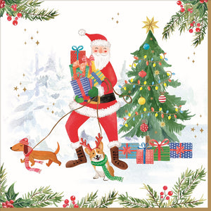 Joyful Santa Napkins | 3 Ply | 20pk | 33x33cm