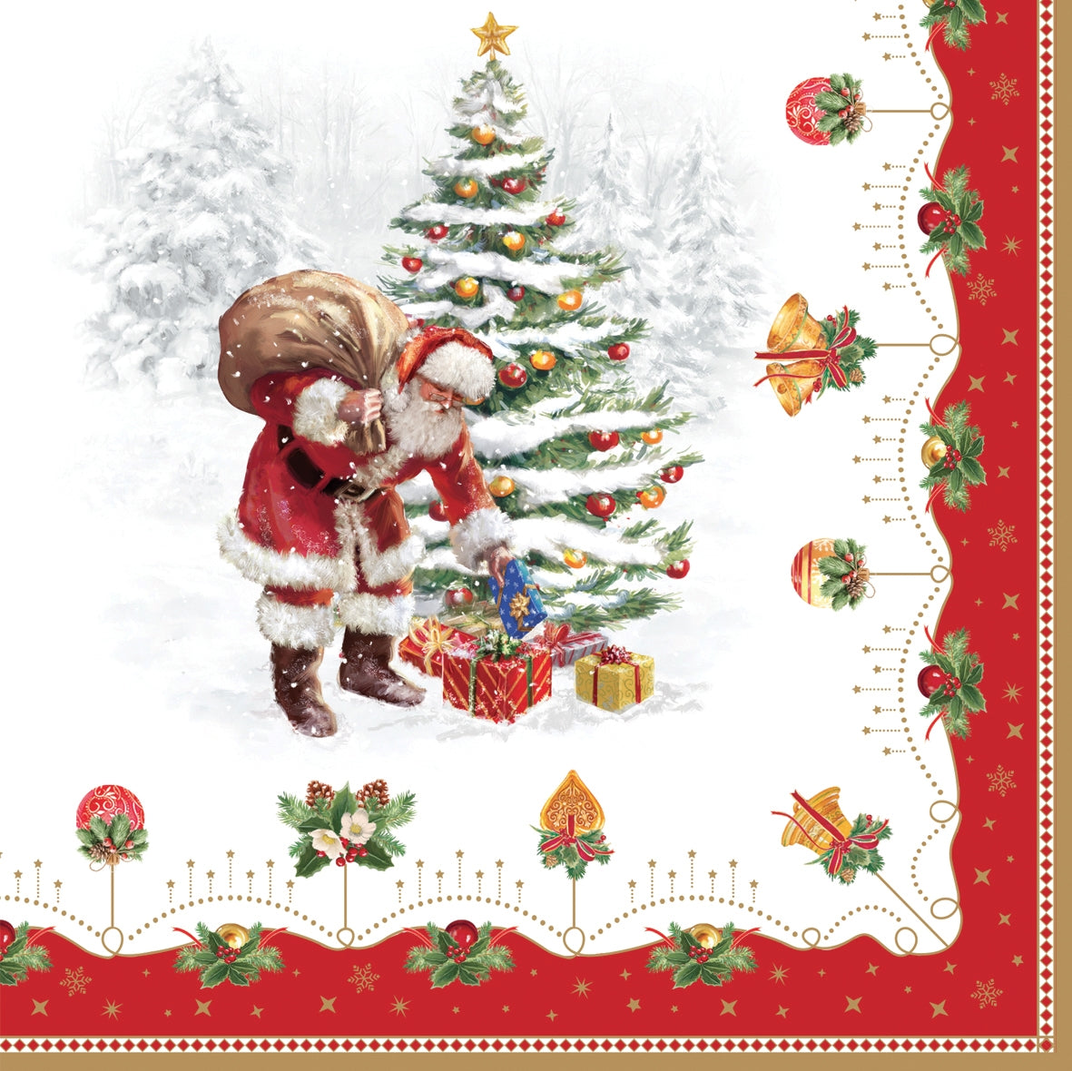 Nostalgic Christmas Napkins | 3 Ply | 20pk | 33x33cm