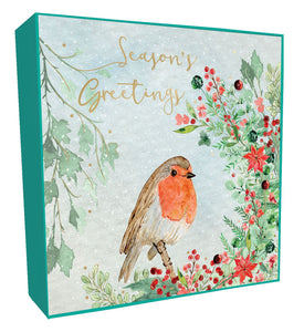 Robin Christmas Card Pack | 6pk | 16x16cm