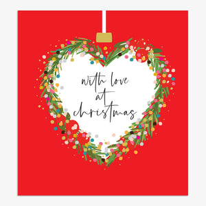 With Love Christmas Card | 14x15.2cm