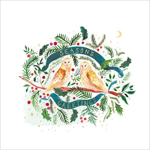 Season's Greetings Emily Needham Christmas Card | 16x16cm