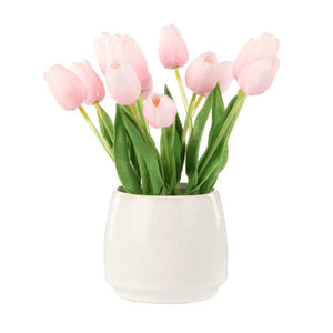 Tulip Bunch-Gianna Pot | Pink | 32x27x26cm