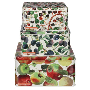 Emma Bridgewater Fruit Square set of 3 Cake Tins